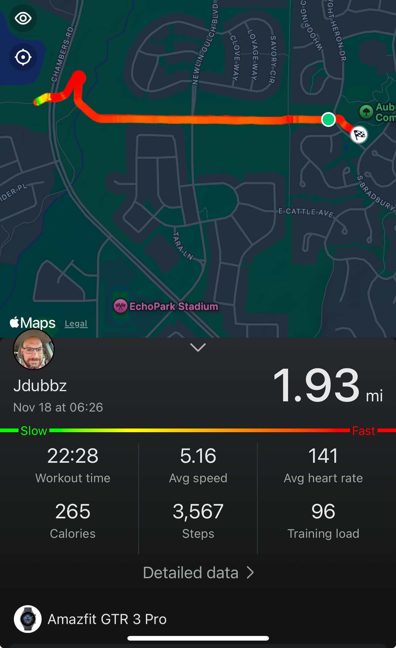 Zepp Workout: 2mi Run